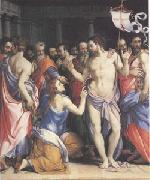 Francesco Salviati The Incredulity of Thomas (mk05) oil painting on canvas